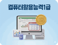 컴퓨터활용능력 1급 (필기+실기) 자격증 취득